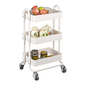Fábrica al por mayor de 3-nivel simple blanco carrito de casa rodante de carro - Product Image 2
