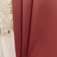 Lot de 4 rideaux de fenêtre en gros avec voilages brodés, draperies unies à œillets et pompons décoratifs