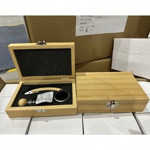 Custom LOGO 3-in-1 <b>Wine</b> Gift Box Set with Opener <b>Stopper</b> Foil Cutter - Product Image 6