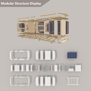 Casa Cápsula Prefabricada de Lujo para Glamping, Cabaña Modular Ecológica para Parques de Vacaciones - Product Image 4