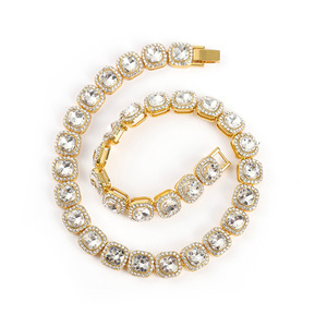 Collar de moda con cadena de cuello, diamantes de imitación estilo Rock Sugar, collar hip hop, cadena cubana italiana - Product Image 4