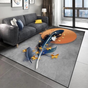 Nhà Máy Bán Buôn Fluffy Mềm Màu Xanh Lá Cây Phòng Khách Sàn Mat Lớn Lông Khu Vực Thảm Hiện Đại Trang Trí Nội Thất Dễ Dàng Để Làm Sạch Polyester Thảm - Product Image 2