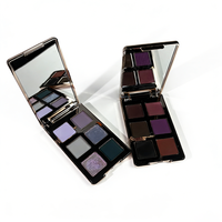Palette de fards à paupières caméléon et mats 6 couleurs, cosmétiques pour les yeux multichromes scintillants