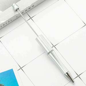 Bolígrafos de punta redonda de varios colores, gran venta, regalo personalizado, útiles escolares y de oficina, artículos de papelería, bolígrafos de plástico con cuentas - Product Image 6