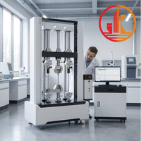 Testeur de traction à 5 stations WDW-5G pour membranes imperméables, équipement d'essai synchrone contrôlé par ordinateur 5000N, fourni par l'usine