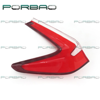 PORBAO pour CRV 2017-2018 : Cache-phare arrière en plastique rouge de remplacement pour système d'éclairage automobile, feux arrière de voiture