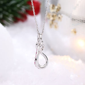 Venta caliente 18K oro blanco diamante Natural Rosa zafiro joyería colgantes buena calidad fina forma de cruz deslumbrante regalo GIA - Product Image 4