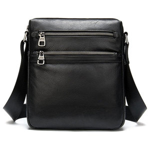 Bolso Bandolera de Cuero Genuino Vintage para Portátil, Estilo Mensajero, Marrón, Unisex, para Hombre y Mujer, Mochila de Cuero - Product Image 1