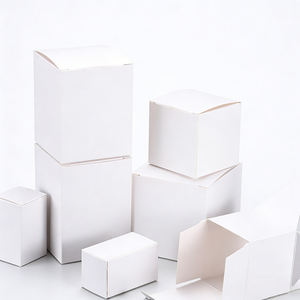 White <b>Boxes</b> <b>Small</b> Paper <b>Boxes</b> In Stock White Card Paper <b>Boxes</b> Recyclable Foldable <b>Packaging</b> - Product Image 1