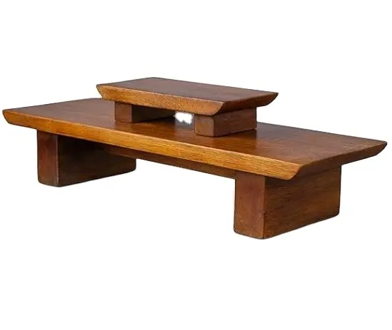 โต๊ะแท่นบูชาแบบทำมือโต๊ะไม้มะม่วงทำด้วยมือโต๊ะปรับเปลี่ยนขนาดเล็กสำหรับสวดมนต์ผ่อนคลายพระพุทธรูป