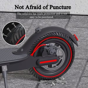 Pneus nid d'abeille en caoutchouc solide pour scooter 8 1/2*2 pouces adaptés aux pneus conçus pour absorber les chocs Mi <span class=keywords><strong>M365</strong></span> / Por - Product Image 6