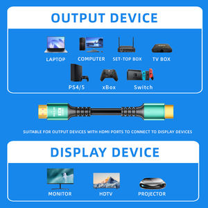 HDMI 2.1 Cable 8K 60Hz 4K 120Hz 48Gbps <strong>Gold</strong> Plated for PS5 <strong>Xbox</strong> Series X Samsung QLED TV - Product Image 3