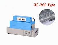 Machine d'emballage rétractable automatique XICANG XC-260 avec convoyeur à mailles, tunnel de rétraction thermique haute précision pour bouteilles alimentaires et de boissons