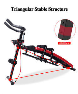 Máquina de Ejercicios Abdominales 6 en 1 Directo de Fábrica, Tabla para Abdominales, Ejercicios de Espalda, Barras para Flexiones, Cuerda de Entrenamiento, Ajuste de Cintura - Product Image 3