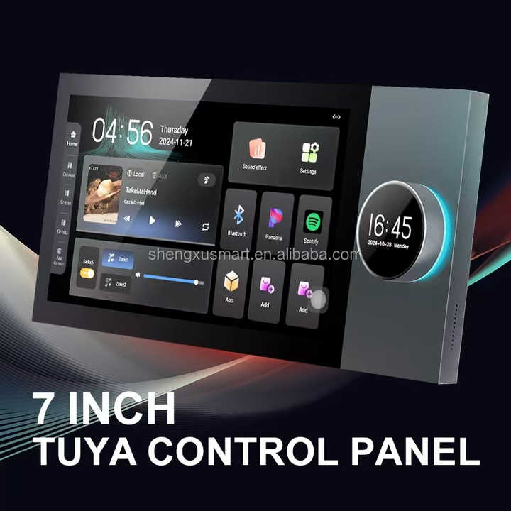 8-Channel Wall Amplifier 7-inch Two-zone Playback Touch Screen ...