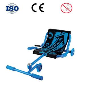Wave Roller <b>Kids</b> <b>Pedal</b> <b>Go</b> <b>Kart</b> Blue Steel Frame PU Wheels Outdoor Ride On Toy For Children Age 3+ - Product Image 1