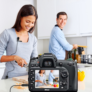 Micrófono Lavalier, micrófono con clip de solapa para Vlog de entrevista de teléfono inteligente - Product Image 2