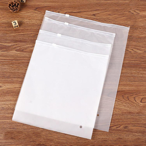 Eco friendly zipper clothes packaging frosted plastic ziplock bag PE zip lock packaging bag with your logo