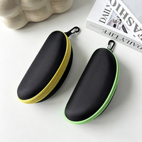 Étui rigide portable pour lunettes avec fermeture éclair, en EVA, personnalisable avec logo, pour lunettes de soleil et lunettes de vue, emballage personnalisé avec logo