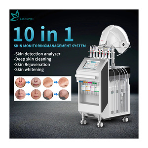 Machine faciale à oxygène 10 en 1, 7 couleurs LED PDT, masque à oxygène musical, hydra-dermabrasion, nettoyage en profondeur, rajeunissement de la peau - Product Image 3