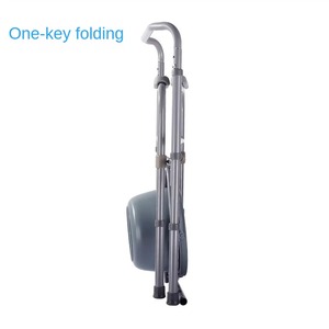 Silla de inodoro para Discapacitados de pacientes humanos Silla de inodoro plegable de acero con recubrimiento en polvo KY815 - Product Image 5