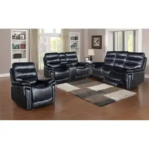 New Product Listing Fashion Luxury Couch Living Room Home Furniture Recliner Sofa Set