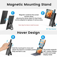 Monitor With Speakers Second Screen for Laptop for Trading Portable Display Portable Gaming Monitor