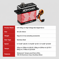Moteur Servo Brushless Étanche 85kg à Couple Élevé, Engrenage en Acier 25T, 16.8V – Vente en Gros Direct Usine pour Voitures RC et Robots Numériques