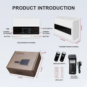 FOORIR Foot Traffic Counter Infrared People Counter Electronic With Sensor Footfall Counter Retail