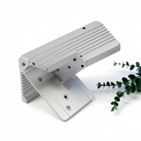 Boîtier de dissipation thermique en alliage d'aluminium anodisé pour mini instrument électronique WiFi portable 5G, usinage CNC personnalisé, fil EDM QX