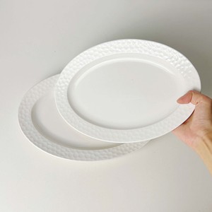 <b>White</b> Oval Lace Embossed 10-inch 12-inch Ceramic <b>Dinner</b> Plate with Stand Vintage Design for Wedding Parties - Product Image 4
