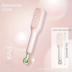 2025 Phổ Biến Nhanh Chóng Dễ Dàng Làm Sạch Detangler Bàn Chải Tóc Di Động Massage Tóc Lược Hộ Gia Đình Chống Tĩnh Tự Làm Sạch Bàn Chải Tóc - Product Image 3