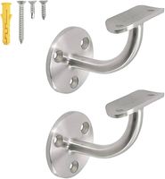Meilleur choix moderne 304 316 accessoires en acier inoxydable réglables support de main courante à rayon pour système de garde-corps
