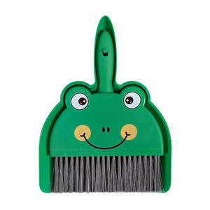 Small 2 in 1 Plastic Broom and Dustpan Set Eco-Friendly Durable Multi-Functional Tabletop <b>Sweeper</b> for Home Use - Product Image 1