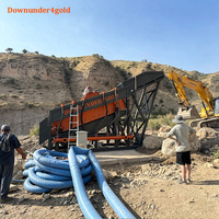 Machine de Lavage d'Or Portable à Haut Débit, 200 Tonnes/Heure, avec Conception Anti-Blocage pour l'Or Alluvial