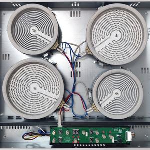 Plaque chauffante électrique en céramique pour la cuisson, plaque de cuisson infrarouge à double commande, brûleur de comptoir portable - Product Image 2