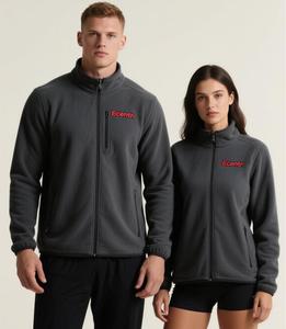 Manteaux d'hiver zippés personnalisés pour hommes, logo brodé, <span class=keywords><strong>polaire</strong></span> douce, chauds, épais et lourds, veste - Product Image 1