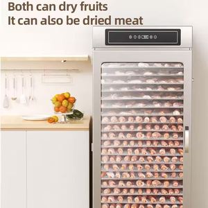 เครื่องอบแห้งอาหารแบบชั้นเดียว 16 ชั้น สำหรับปลาแห้ง เนื้อหมู เนื้อวัว ไก่ แซลมอน กุ้ง ถั่ว จากโรงงาน - Product Image 2