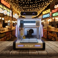 Imprimante 3D alimentaire Panda nouvelle, personnalisable, intelligente, électrique, automatique, contrôlée par Android, facile à utiliser, pour pâte à sucre et peinture alimentaire