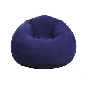 Fauler Junge Sofa Wohnzimmer aufblasbarer Bean-Taschen-Sessel Luftsofa aufblasbarer Liegesessel geflockter PVC-Schwellerstuhl