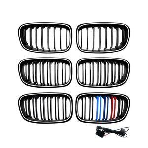 Bmw 1 Series F20 F21 2011 2014 <b>Led</b> Grille Trim Cover With <b>Light</b> Front Bumper Modification Part - Product Image 2