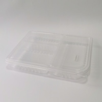 Boîte d'emballage alimentaire jetable en plastique pour le déjeuner à emporter