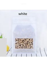 Sachets d'emballage personnalisés à fond plat avec fermeture éclair, en aluminium, refermables, à huit soudures latérales, pour noix et céréales séchées