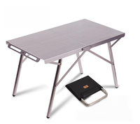 Table de camping pliante en aluminium légère et portable pour l'extérieur et les loisirs, le camping et le salon, meubles d'extérieur modernes