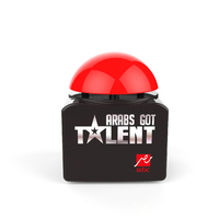 Bouton Sonore LED Carré pour Spectacle de Talents, Bouton de Réponse Oui/Non, Buzzer de Jeu