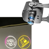 YoiJoys 100W Projecteur LED professionnel pour publicité, double lentille, étanche, gobo personnalisé, projecteur de sol, télécommande, IP67, réglable