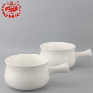 Tazón de cerámica con mango para leche, cuenco blanco para <span class=keywords><strong>desayuno</strong></span>, creativo, para el hogar - Product Image 1