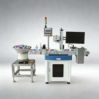 Machine de marquage laser UV haute vitesse à alimentation automatique avec acquisition de données QR et tri visuel des défauts pour les bouchons de boissons