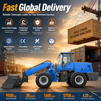 Conforme aux normes internationales Chargeur télescopique LAWNIO Système de freinage pneumatique et direction flexible pour chargeur diesel de construction