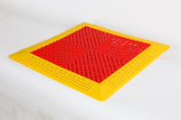 Dalles de sol modulaires antidérapantes pour garage, lavage de voitures et detailing, en plastique